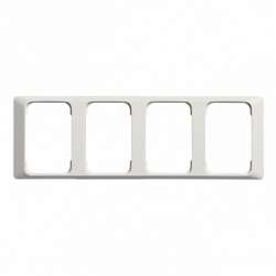 ABB Jussi Рамка 4-постовая для Doubleс/з, 100мм белая арт. 2524-100
