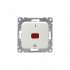 ABB Jussi Выключатель 1-клавишный, 2-полюсный, с лампой контрольной подсветки, 10А/250В, белый арт. 1062UK