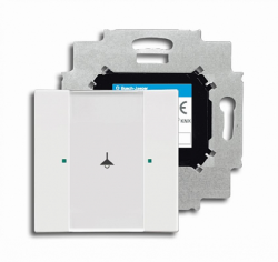 ABB KNX Альпийский Белый Сенсор 1-х клавишный, с коплером арт. 6115-0-0183