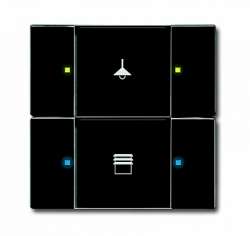 ABB KNX Антрацит 6126/02-81-500 Сенсор 2/4-клавишный арт. 6116-0-0206