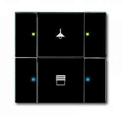 ABB KNX Чёрный бархат Сенсор 2/4-клавишный 6126/02-885-500 арт. 6116-0-0217
