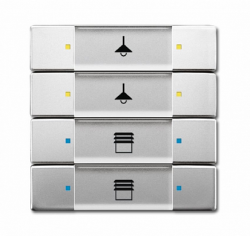 ABB KNX Нержавеющая сталь Сенсор 4/8-кл. многофункциональный арт. 6117-0-0239