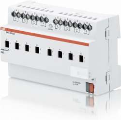 ABB KNX SA/S 8.10.2.1 Бинарный выход 8-канальный, с ручным управлением, 10А, MDRC арт. 2CDG110157R0011