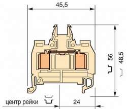 ABB Клемма D1,5/6.ADO.NF ADO 1.5мм.кв. беж. арт. 1SNA399730R1700