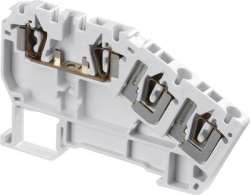 ABB Клемма D2,5/5.C3.L для датчиков/исполн. устройств, 3-уровневая, пруж. 2.5мм.кв. серая арт. 1SNA290350R2100