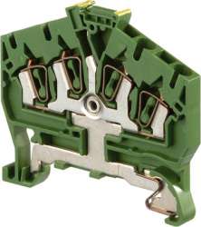 ABB Клемма D2,5/5.I.P.4L пруж. 2.5мм.кв. зем. арт. 1SNA399073R0400