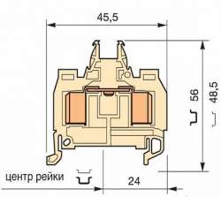 ABB Клемма D2,5/8.ADO.NF1 ADO 2.5мм.кв. арт. 1SNA399749R2600