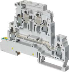 ABB Клемма D4/8.D2.P.SF, держатель предохр. 5х20, 5х25 мм, 4 мм.кв. 2-уровневая арт. 1SNA400270R2000