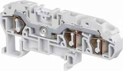 ABB Клемма D6/8.N.3L пруж. 6мм.кв., 3 зажима, синяя. арт. 1SNA290419R0300