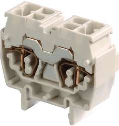 ABB Клемма DR2,5/10.4L пруж. 2.5мм.кв. серая, мини, DIN2 арт. 1SNA290211R0200