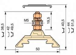 ABB Клемма HD10/12.F5.1.V0 1шпилька арт. 1SNA295395R2400