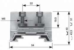 ABB Клемма HD16/14.FF5.20 2шпильки арт. 1SNA162979R0700