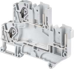 ABB Клемма M4/8.D2.SFD3 винт 4мм.кв., держатель предохр. 5х20, 5х25 мм. индикац. сгоревших пердохр.24-100В (диод.) арт. 1SNA115936R0500