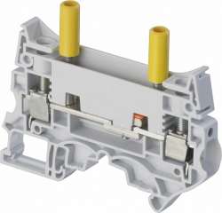 ABB Клемма ZS10-ST-T4 со скользящей перемычкой для цепей трансформатора тока, встроенные тестовые гнезда IP20 арт. 1SNK508311R0000