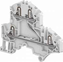 ABB Клемма втычная ZK2,5-D1 - 2 уровня, 1 цепь, серая - 2,5 мм?, 4 зажима арт. 1SNK705211R0000