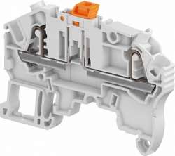 ABB Клемма втычная ZK2,5-S-OR - с ножевым разъединителем - оранжевая, 2,5 мм?, 2 зажима арт. 1SNK705330R0000