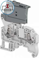 ABB Клемма втычная ZK2,5-SF-R1 - держатель предохр. 5x20 мм - серая - 2,5 мм?, инд. сгор. предохр. 24-110В AC/DC, 2 зажима арт. 1SNK706411R0000