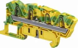 ABB Клемма втычная ZK4-PE-4P - Земля - желто-зеленая - 4 мм?, 4 зажима арт. 1SNK706152R0000