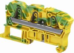 ABB Клемма втычная ZK6-PE-3P - Земля - желто-зеленая - 6 мм?, 3 зажима арт. 1SNK708151R0000