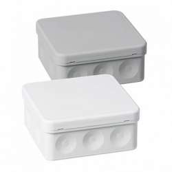 ABB Коробка разветвительная квадратная 104х104 мм, IP 55, белая арт. AP10