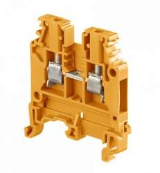 ABB M2.5/5 Entrelec Клеммник винтовой до 2,5 мм.кв.оранжевая арт. 1SNA105075R2000
