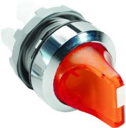 ABB M2SS1-21R Переключатель красный 2-х поз. с подсветкой 45* кор. ручка(корпус) арт. 1SFA611200R2101
