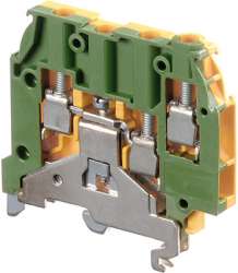 ABB M4/6.3A.P Клеммник винтовой 4мм.кв. Земля арт. 1SNA195637R1200