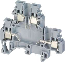 ABB M4/6.DE Entrelec Клеммник 2-уровнев, для распайки электронных компонентов винт 4мм.кв. арт. 1SNA115185R0500