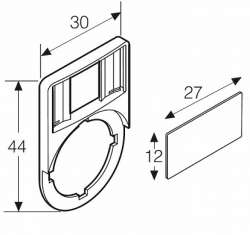 ABB MA6-1061 Шильдик для держателя (кнопочные посты) арт. 1SFA611930R1061