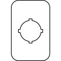 ABB MA6 Шильдик MA6-1019 (Emergency Stop) для пластиковых кнопочных постов арт. 1SFA611930R1019