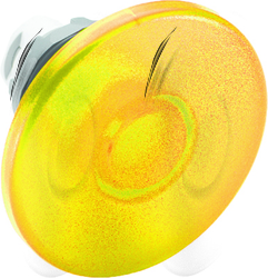 ABB MPM Кнопка MPM2-21Y ГРИБОК желтая (только корпус) без фиксации с под светкой 60мм арт. 1SFA611125R2103