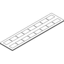 ABB Маркировка PPB2715 , черно-белая, двусторонняя, 16 маркеров в пластине арт. 1SNA235111R1200