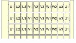 ABB Маркировка RC610 10x(U1-U3-V1-V3-W1-W3) . арт. 1SNA233132R1500