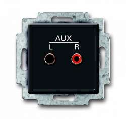 ABB Механизм аудио-входа с суппортом, стерео арт. 8200-0-0108