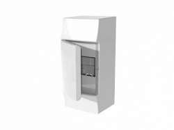 ABB Mistral41 Бокс настенный 4М непрозрачная дверь (без клемм) арт. 1SPE007717F0210