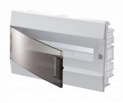 ABB Mistral41 Бокс в нишу 18М прозрачная дверь (c клемм) арт. 1SLM004101A2204