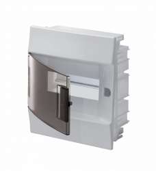 ABB Mistral41 Бокс в нишу 8М прозрачная дверь (c клемм) арт. 1SLM004101A2202