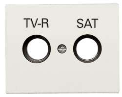 ABB NIE Olas Белый Накладка розетки TV-R/Sat розетки арт. 8450.1 BL