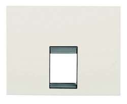 ABB NIE Olas Белый жасмин Накладка 1-ой ТЛФ/комп розетки арт. 8417.1 BL