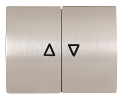 ABB NIE Olas Полированная сталь Клавиша 2-я жалюзийная арт. 8444 AL