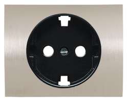 ABB NIE Olas Полированная сталь Накладка розетки с/з арт. 8488 AL