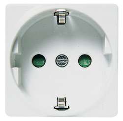 ABB NIE Stylo Бел Розетка с/з 2 мод арт. 2288 BA