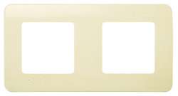 ABB NIE Stylo Крем Рамка 2-ая (2х2 мод) с лапками гориз арт. 2272.3 BM