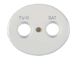 ABB NIE Tacto Бел Накладка розетки TV-SAT арт. 5550.1 BL