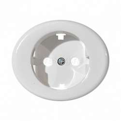 ABB NIE Tacto Бел Накладка розетки с/з арт. 5588 BL