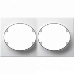 ABB NIE Tacto Бел Рамка 2-ая гориз арт. 5572.1 BL