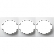 ABB NIE Tacto Бел Рамка 3-ая гориз арт. 5573.1 BL