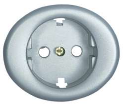 ABB NIE Tacto Серебро Накладка розетки с/з арт. 5588 PL