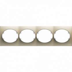 ABB NIE Tacto Шампань Рамка 4-ая гориз арт. 5574.1 CV