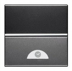 ABB NIE Zenit Антрацит Электронный выключатель на МОПТ с таймером 10 сек-10 мин.,40-500 Вт,2 мод арт. N2262.1 AN